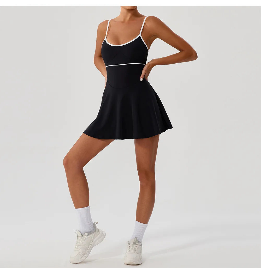 Tennis Dress For Women with Pockets Golf Skirts Anti Shorts Yoga Suit Badminton Clothing Activewear - Buy online at  Vibe In Cart.