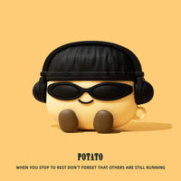 Silicone Protective Cover for Earphone Charging Case with Cartoon Theme