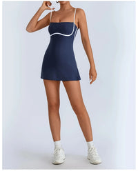 Golf Tennis Dress with Pad Sports Set Yoga for Women Workout Pickleball Clothing Badminton Skorts Activewear - Buy online at  Vibe In Cart.