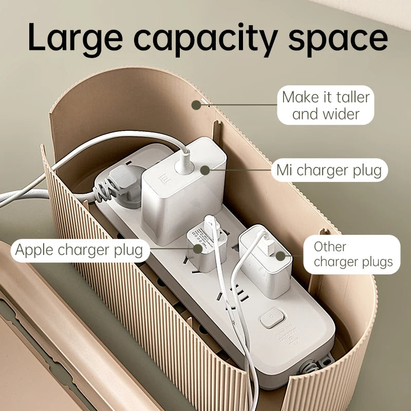 Rectangle Wire and Cable Storage Organizer Box for Earphone and Electric Wires