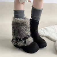 Fur Women Snow Boots Fashion Platform Shoes Warm New Casual Sport Shoes 2025 Winter Sneakers Ankle Boots Walking Mujer Botas - Buy online at  Vibe In Cart.