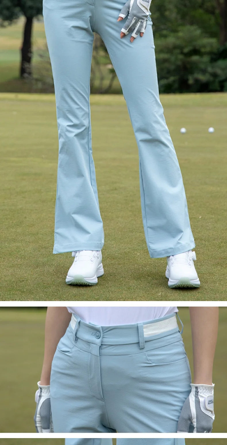 Pgm Golf Flared Pants for Women Spring High-waisted Slim Fit Long Pants Summer Elastic High-end Trousers Ladies Golfer Clothing - Buy online at  Vibe In Cart.
