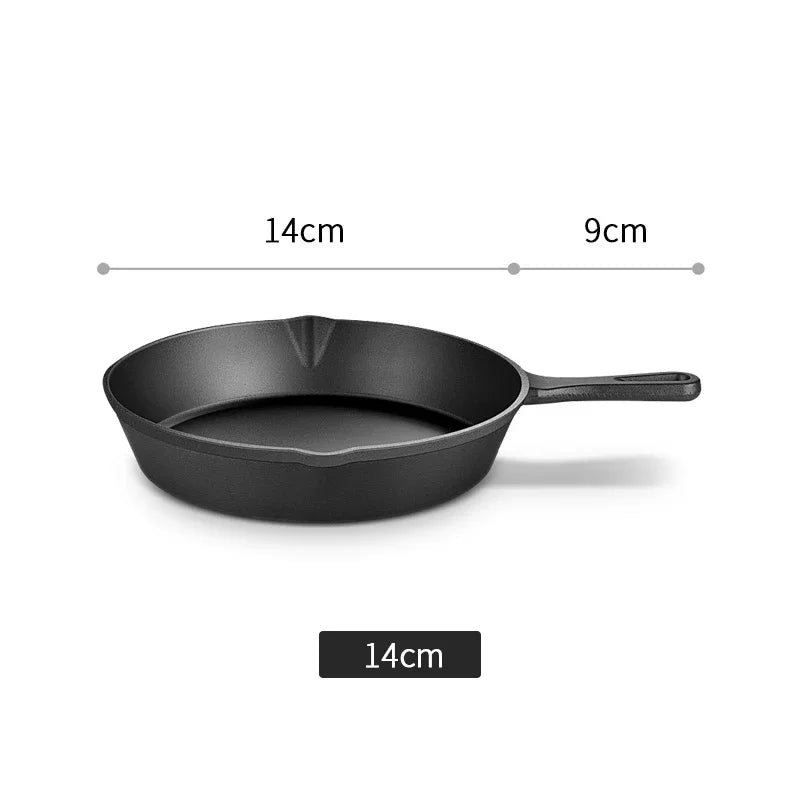 Cast Iron Frying Pan  Non-Stick Skillet for Cooking, Omelette & Pancake Pan, Induction-Compatible Kitchen Cookware - Buy online at  Vibe In Cart.
