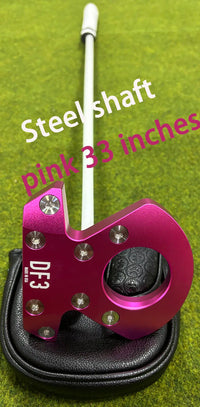 Right-Handed Golf Putter with Steel Shaft, 33-36 Inches, Black White