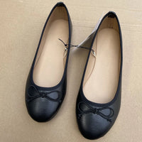 2026 Spring Elegant Bowknot Ballet Flats Classic Shoe Round Toe Comfort Slip-On Ladies Fashion Loafers Leather Mules Shoes - Buy online at  Vibe In Cart.