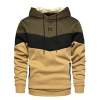 Men's Patchwork Hooded Sweatshirt Hoodies Clothing Casual Loose Fleece Warm Streetwear Male Fashion Autumn Winter Sports Outwear - Buy online at  Vibe In Cart.