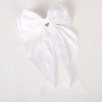 Polyester Chiffon Alloy Hair Barrettes for Girls with Big Bow