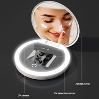UV Mirror Sunscreen Testing Camera with Light 2X Magnification Travel Makeup 3.5in Pocket Size L - Buy online at  Vibe In Cart.