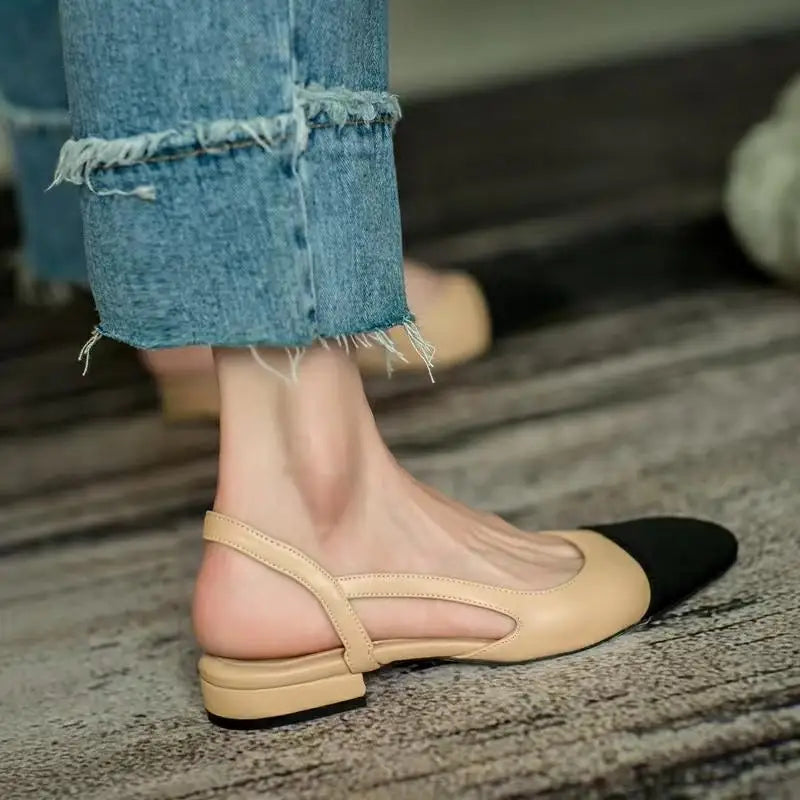 Summer new women's color blocked sandals Women NonSlip slipper Soft soled Leisure flat Comfort Low Heel Femme Thick Bottom Shoes - Buy online at  Vibe In Cart.