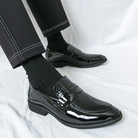 Loafers Shoes Men Color Blocked Business Casual Fashion Round Head Formal Wedding Shoes - Buy online at  Vibe In Cart.