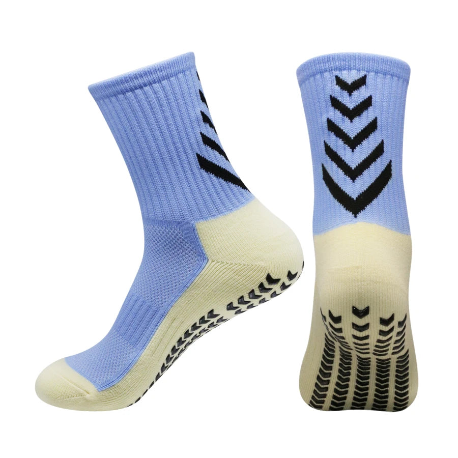 1 Pair New Men Women Soft Breathable Anti-slip Football Socks Running Soccer Basketball Badmintion Cycling Sports Grip Socks - Buy online at  Vibe In Cart.