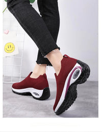 2024 summer New Women Fashion Casual Sport Shoes Wedge Platform Sneakers  Ladies Breathable  Vulcanized Shoes - Buy online at  Vibe In Cart.