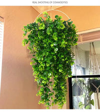 2Pcs Artificial Hanging Plants Fake Hanging Plant Faux Eucalyptus Leaf Greenery Vine Outdoor UV Resistant Plastic Plants - Buy online at  Vibe In Cart.