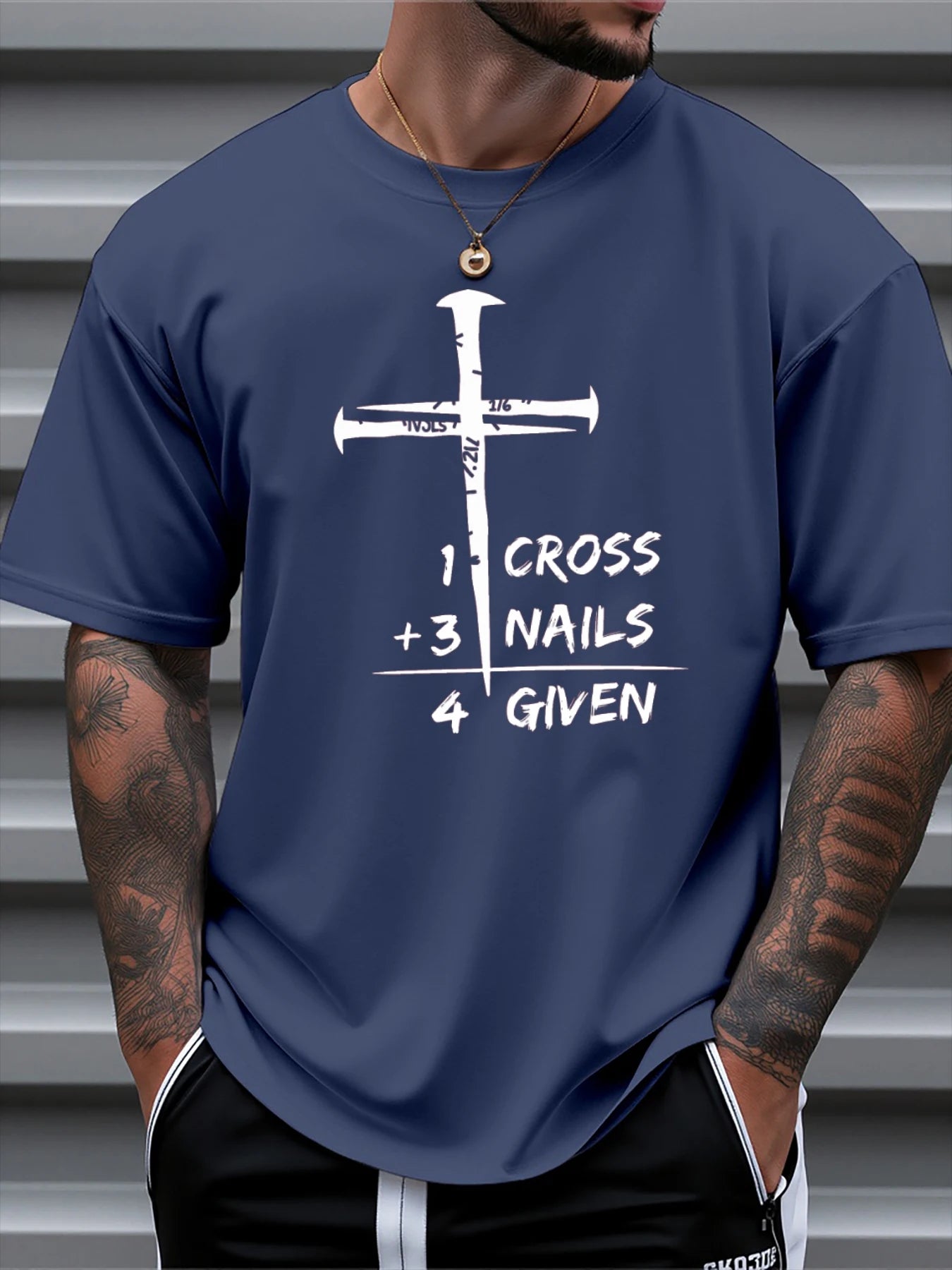 T Shirt For Man 100% Cotton Summer Christian Faith Graphic Casual Slim Fit Round Neck Short Sleeved T-shirt Top - Buy online at  Vibe In Cart.