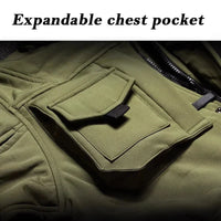 Men's Waterproof Windproof Polyester Tactical Jacket and Cargo Pants Set