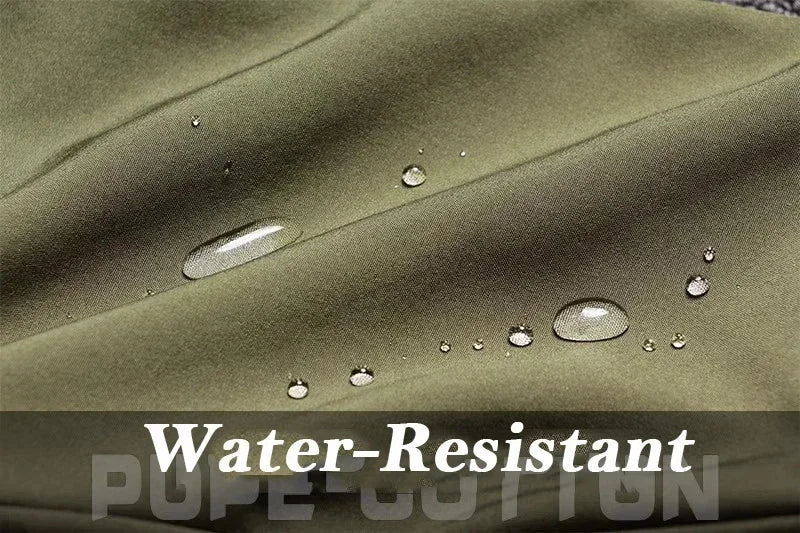 Men's Waterproof Windproof Polyester Tactical Jacket and Cargo Pants Set