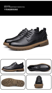 52/2000  CLOHOO handmade men's shoes business casual leather shoes breathable soft sole comfortable classic lace-up men's shoes - Buy online at  Vibe In Cart.