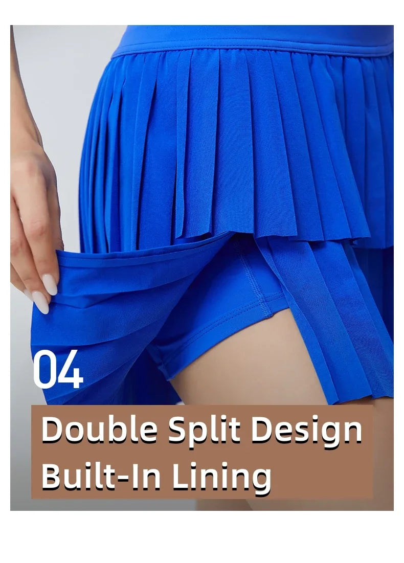 Women Sports Mini Pleated Skirt Golf Tennis Skirts With Pocket Double Layer Gym Fitness Running Yoga Athletic Workout Skort - Buy online at  Vibe In Cart.