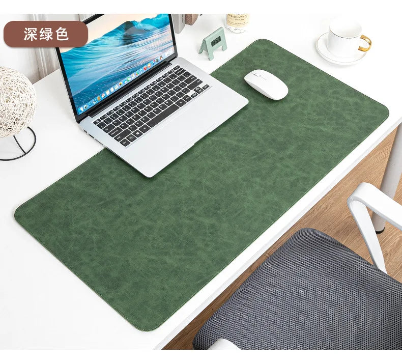 Waterproof Leather Desk Mat for Computer, Non-Slip and Easy to Clean