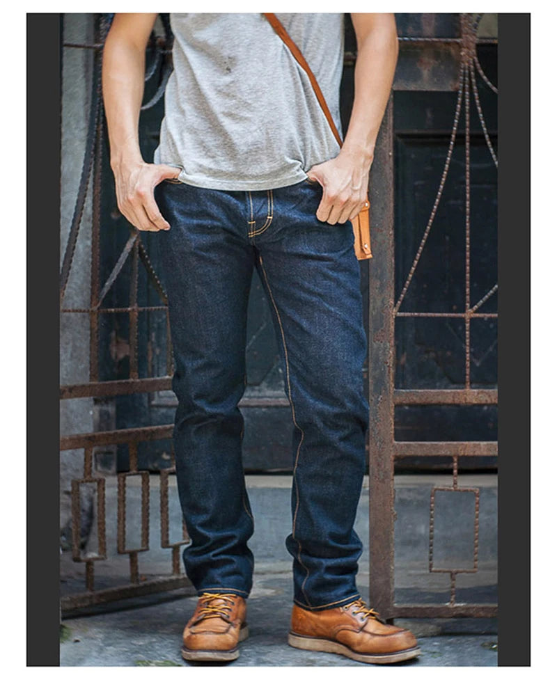 Red Tornado 16oz Slim Fit Jeans Rinsed Pink Selvedge Denim Straight Leg Pants - Buy online at  Vibe In Cart.