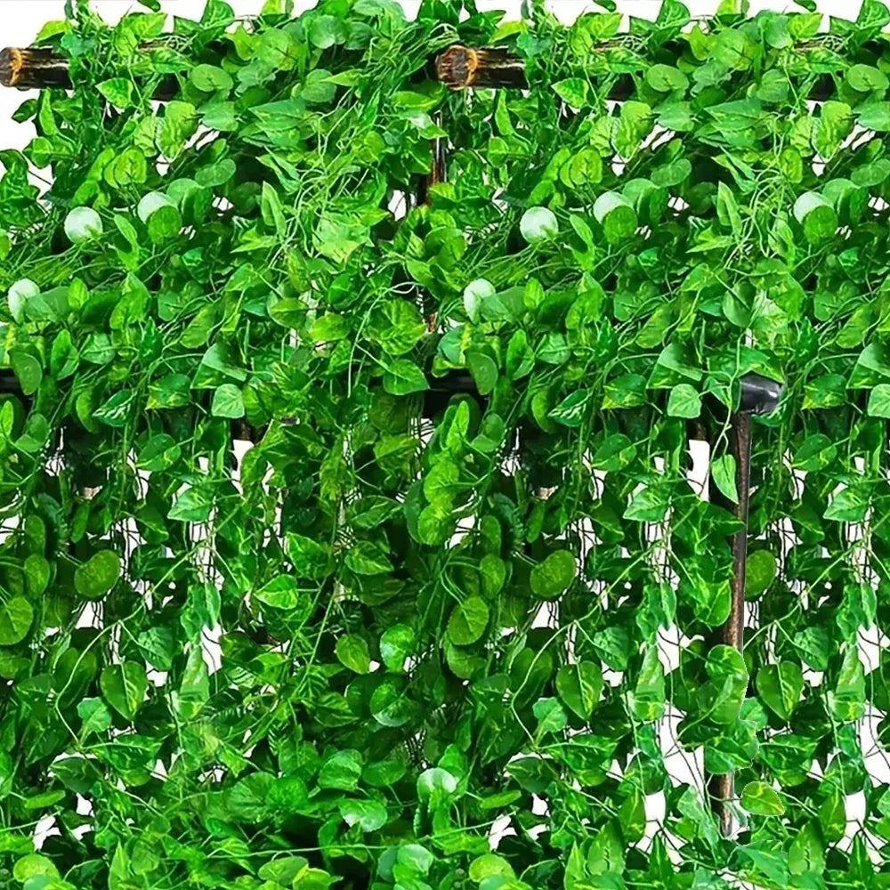 Artificial Green Leaves Ivy Vine Garland Creeper Rattan Fake Leaf Plants Hanging Garlands for Garden Wedding Party Home Decor - Buy online at  Vibe In Cart.