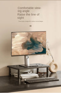Adjustable Height Desk Monitor Stand for Laptops up to 20 Inches
