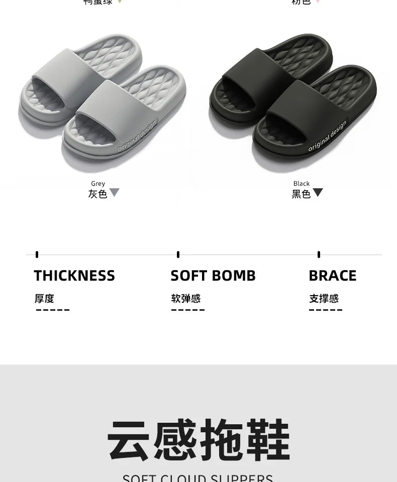 Asgard Men's Summer Slippers 2025 New Indoor Anti-slip Bathroome Slippers Comfort Thick Sole Beach Shoes Men Soft EVA Slippers - Buy online at  Vibe In Cart.