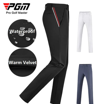 PGM Winter Golf Pants Men Waterproof Straight Sports Pants Male Thickened Fleece Thermal Trousers Man Casual Sweatpants - Buy online at  Vibe In Cart.