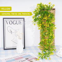 Artificial Plant Rattan Wall Hanging Vines Leaves Branches Plastic Fake Silk Leaf Green Plant Ivy Home Outdoor Garden Decor - Buy online at  Vibe In Cart.