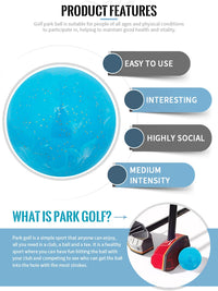 Caiton Park Golf Ball 60mm – Fluid Art Design (Red/Blue/Green) | 4-Layer Durable Core for Korean Courses & Indoor Practice - Buy online at  Vibe In Cart.