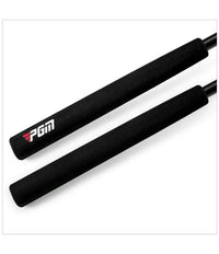 Left Handed Men's Standing Golf Putter with Ball Pickup, Silver Black