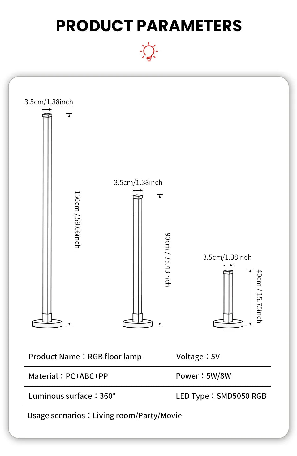 RGB LED Floor Lamp Remote & APP Control Music Sync Corner Lighting Modern Mood Lighting for Bedroom Living Room Gaming decor - Buy online at  Vibe In Cart.