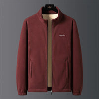 Winter Outdoor Fishing Leisure Windproof Thick Lamb Wool Jacket Comfortable Warm Breathable Men's Stand Up Collar Cotton Jacket - Buy online at  Vibe In Cart.