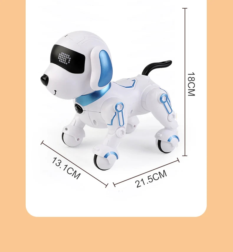Interactive Remote Control Robot Dog with Programmable Stunts and Touch Features