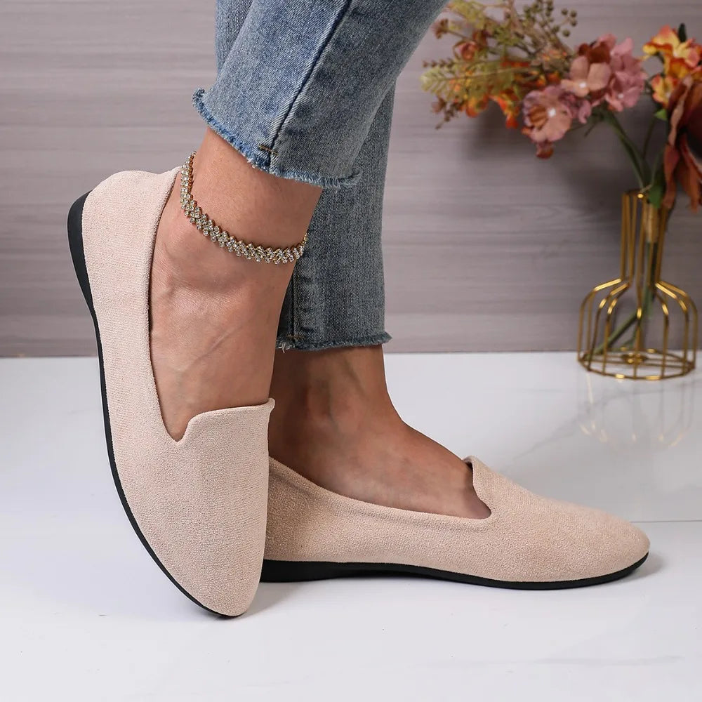 Spring Autumn Shoes for Women Comfortable Casual Pointed Toe Slip on Flats Plus Size 36-43 Loafers  Women Flat Shoes - Buy online at  Vibe In Cart.