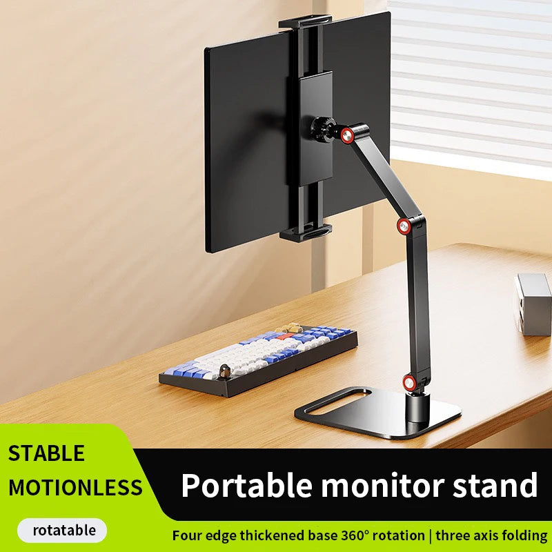 Adjustable VESA Monitor Stand for 10-20 Inch Screens with 360 Degree Swivel