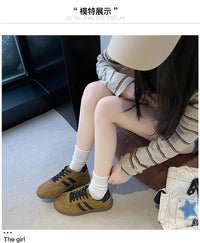 Women Tennis Sneakers Flats Ladies Fashion Mixed Colors Lace-up Vulcanized Shoes Spring Autumn Woman Outdoor Trainers Footwear - Buy online at  Vibe In Cart.