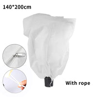 Non-Woven Fabric Plant Covers for Freeze Protection with Drawstring, 1-3 Pack