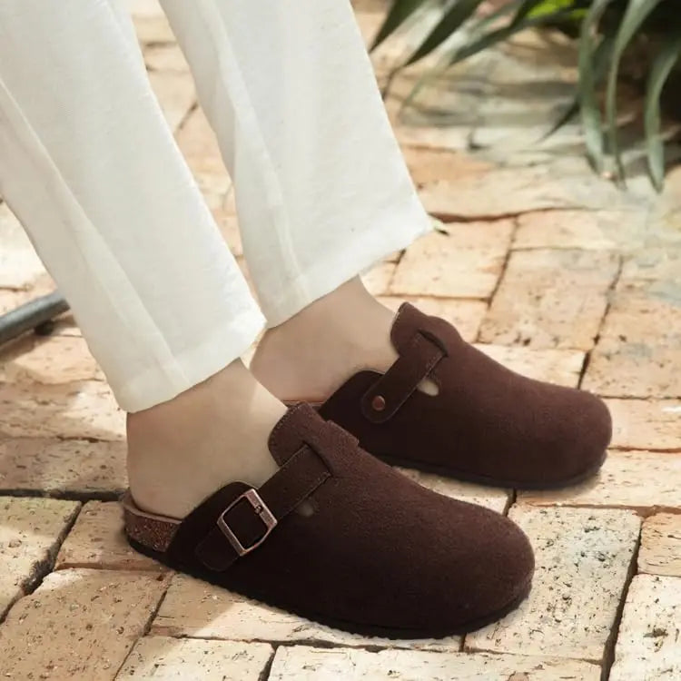 Asgard Women Men Suede Leather Clogs Slippers Fashion Unisex Cork Footbed Sandals Outdoor Antiskid Mules Shoes with Arch Support - Buy online at  Vibe In Cart.