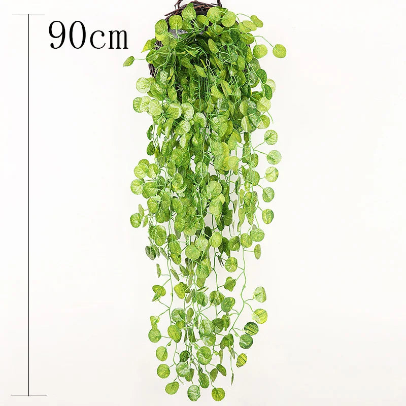 2.1M Green Ivy Leaf Hanging Vine Artificial Garland Silk Wall Plant Home Garden Decoration Wedding Party DIY Fake Wreath Leaves - Buy online at  Vibe In Cart.