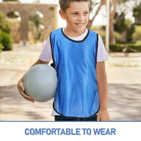 6 Pcs Training Vest Football Kids Practice Equipment Pinnies Youth Sports Basketball Football Vest Team Uniform Training Vest - Buy online at  Vibe In Cart.