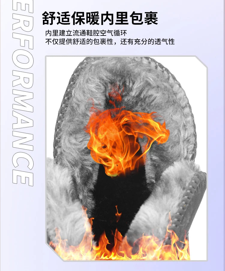 New winter fashion: thick-soled snow boots, men's and women's thickened warm cotton shoes, and casual women's boots - Buy online at  Vibe In Cart.