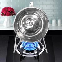 Stainless Steel Stir Fryer, Large Capacity Automatic Flipping and Cooking Machine, Home Outdoor Barbecue, Kitchen - Buy online at  Vibe In Cart.