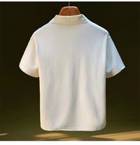 Summer Short sleeved Polo Shirt for Men 2025 New Large Simple T-shirt Top Versatile Casual Men's Clothing - Buy online at  Vibe In Cart.