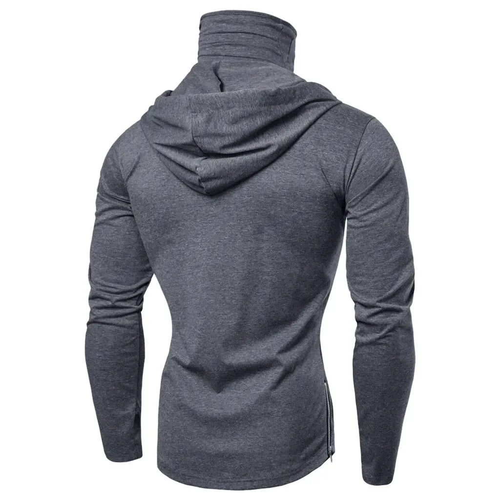 2025 Men Balaclava Zip Hoodie Winter Warm Casual Sweatshirt with Hooded Face Mask Zipper Design Sports Jacket Outdoor Activities - Buy online at  Vibe In Cart.