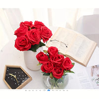 12pcs Realistic Artificial Rose Bouquet for Weddings, Birthdays, and More  for Floral Arrangements and Home Decor - Buy online at  Vibe In Cart.