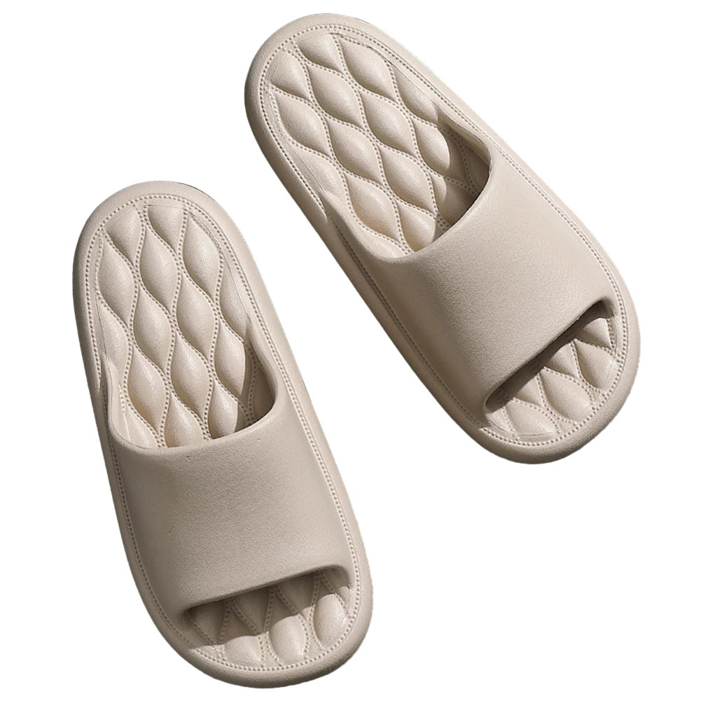 Summer Flip Flops Solid Color Thick Platform Slippers Non Slip Summer Cloud Slides EVA Indoor Home Sandals for Men Women - Buy online at  Vibe In Cart.