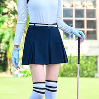 TTYGJ New Golf Skirt Women Spring Autumn Fashion A-lined Skirt Ladies Outdoor Sports Skorts Casual Golf Wear with Inner Shorts