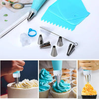 80PCS Cake Decorating Set-Non-Slip Turntable with 14 Piping Tips, Scrapers & Tools for Professional DIY Baking Tools Accessories - Buy online at  Vibe In Cart.