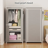 Minimalist Foldable Wardrobe Plastic Storage Cabinet Room Furniture Cheap Bedrooms Wardrobes Closet Armable Home Storage Rack - Buy online at  Vibe In Cart.